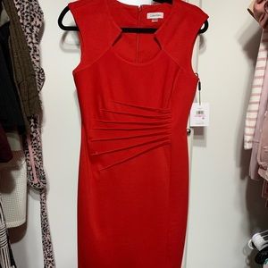 Red Calvin Kline dress